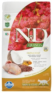 Farmina Корм для кошек N&D Feline Quinoa Skin & coat Quail фото